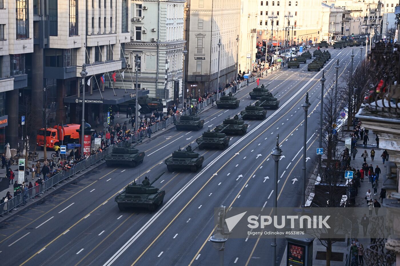 Russia WWII Victory Parade Rehearsal