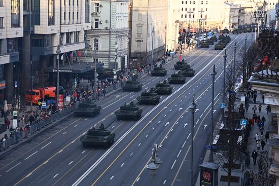 Russia WWII Victory Parade Rehearsal