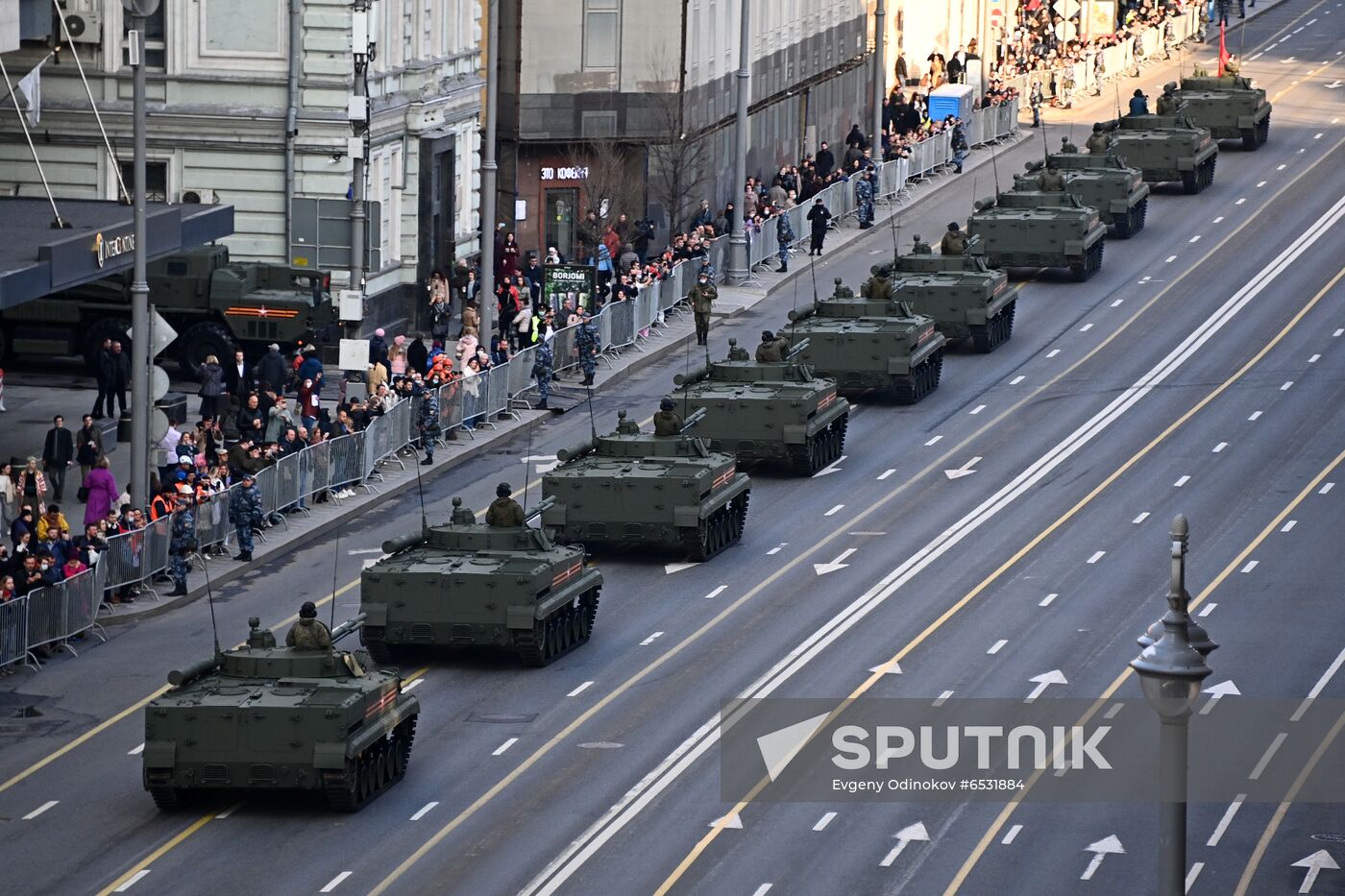 Russia WWII Victory Parade Rehearsal
