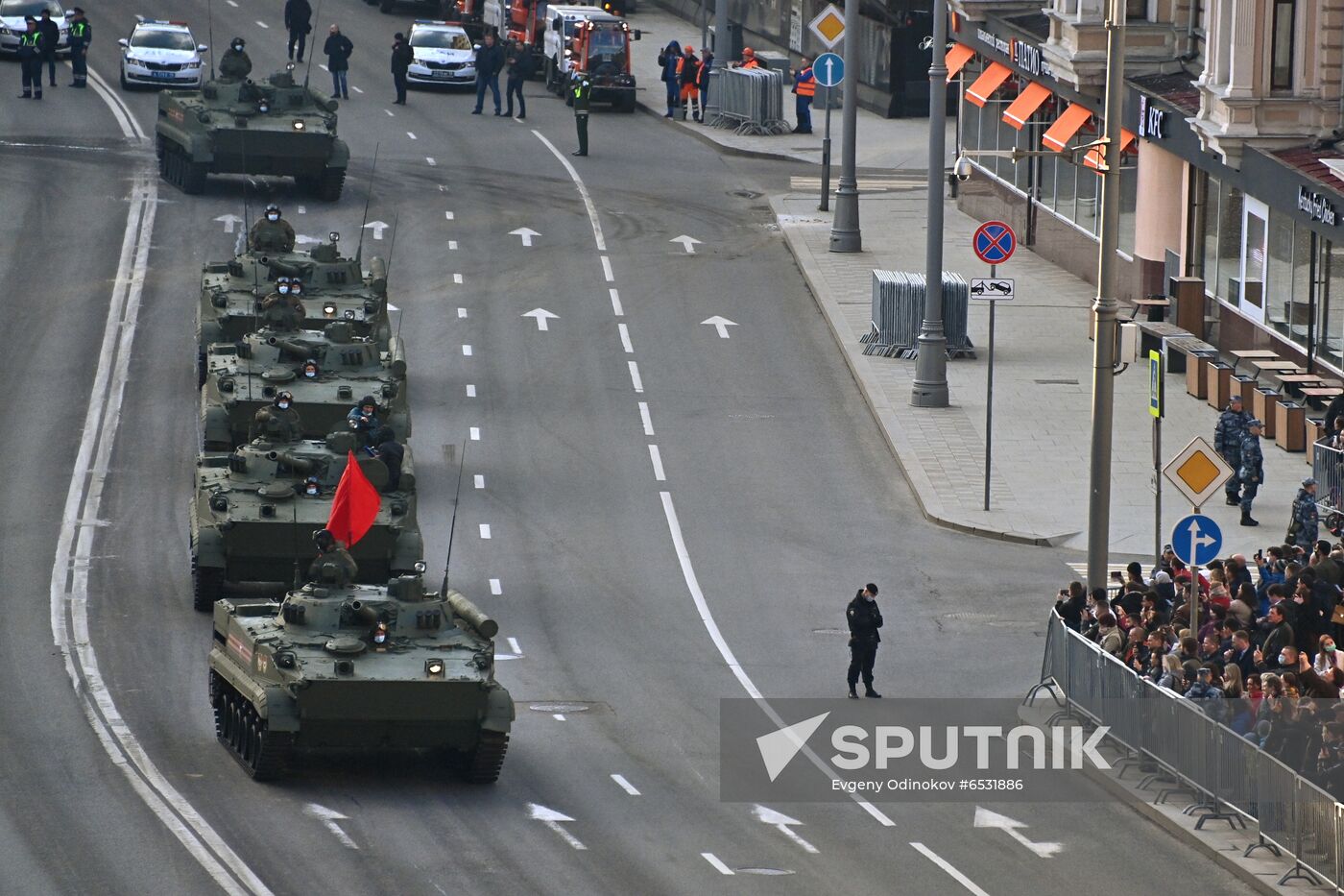 Russia WWII Victory Parade Rehearsal