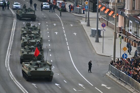 Russia WWII Victory Parade Rehearsal