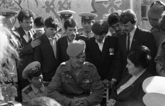 Soviet soldiers from Uzbekistan in Afghanistan