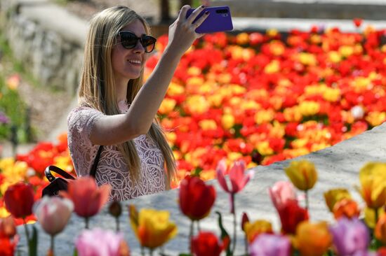 Russia Crimea Flower Show
