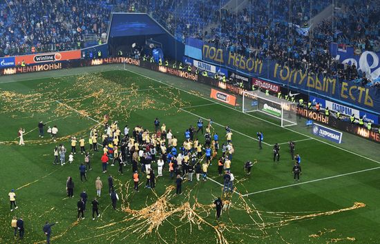 Russia Soccer Premier League Zenit Championship