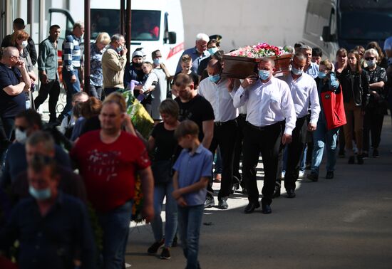 Russia Deadly Road Accident Victims Funeral