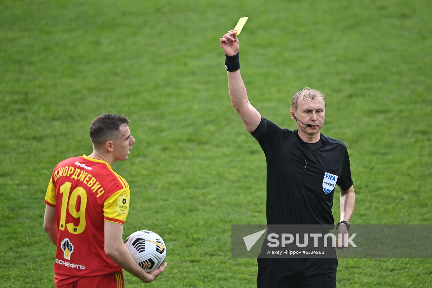 Russia Soccer Premier-League Arsenal - Spartak