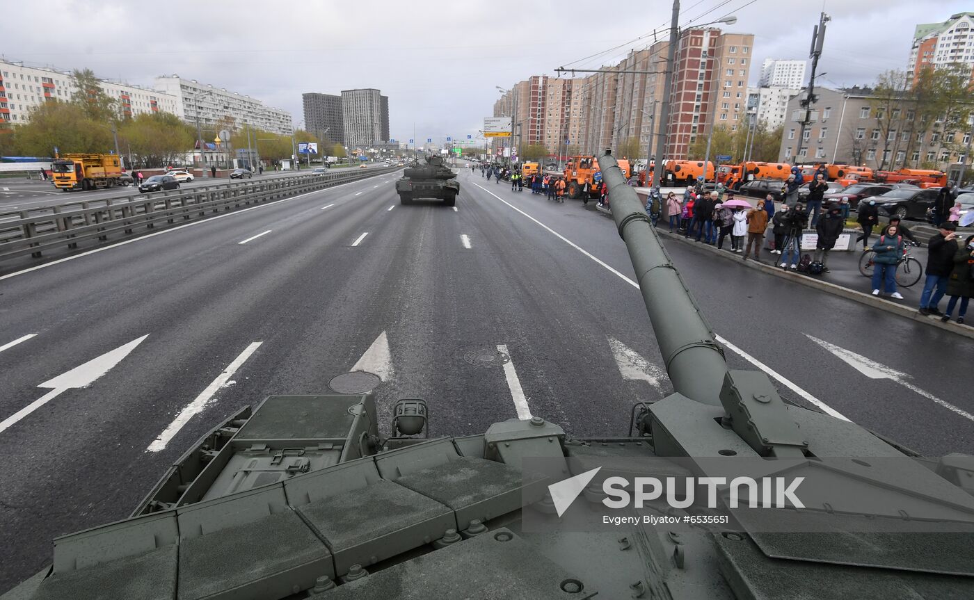 Russia WWII Victory Parade Rehearsal