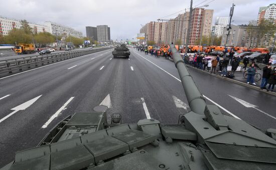 Russia WWII Victory Parade Rehearsal