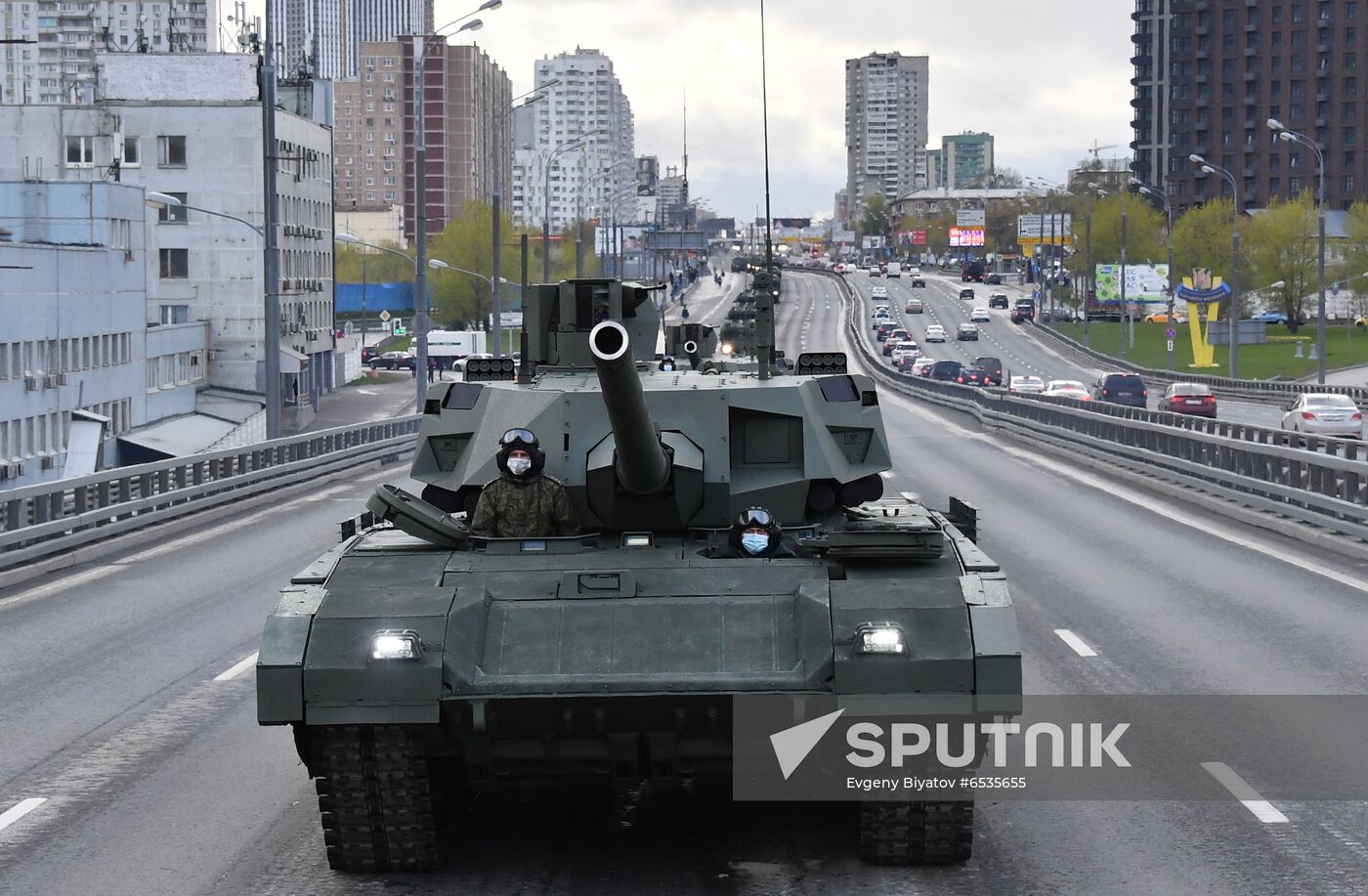Russia WWII Victory Parade Rehearsal