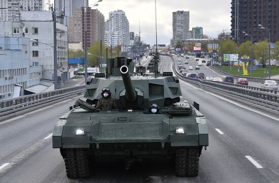 Russia WWII Victory Parade Rehearsal