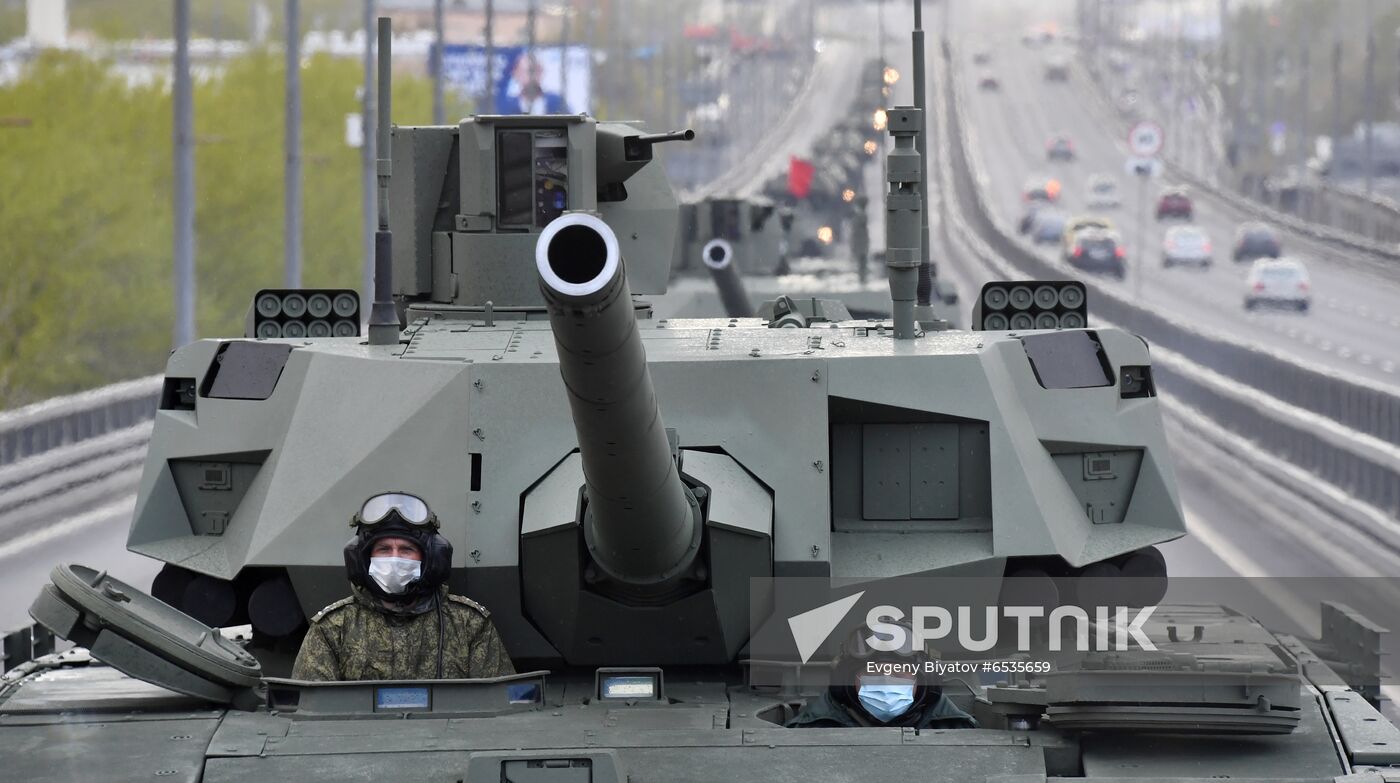 Russia WWII Victory Parade Rehearsal