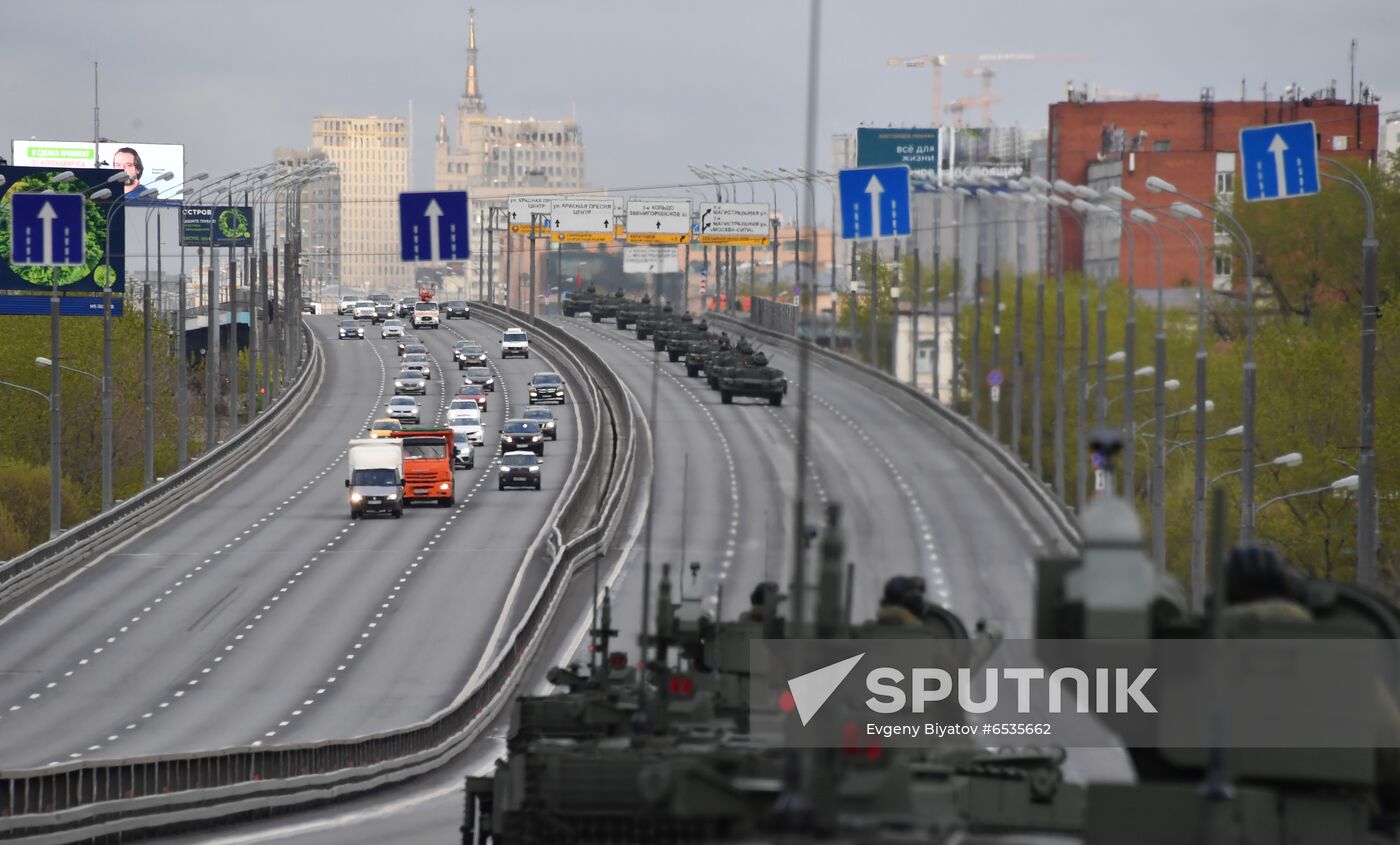 Russia WWII Victory Parade Rehearsal