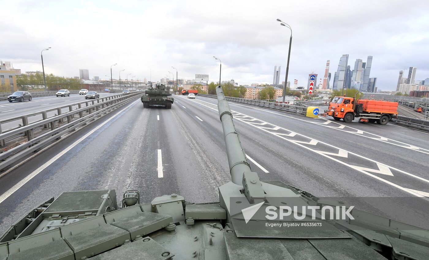 Russia WWII Victory Parade Rehearsal