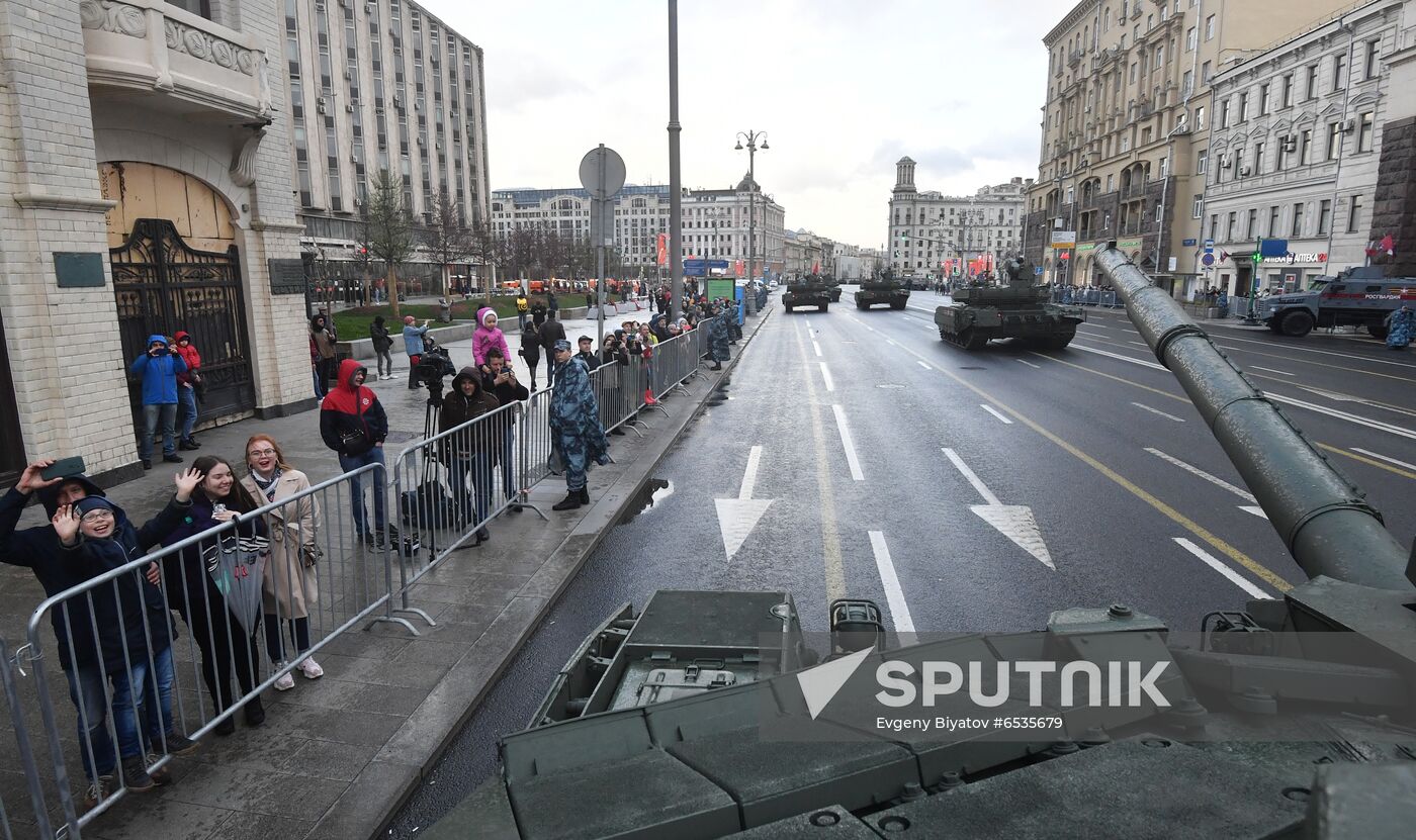 Russia WWII Victory Parade Rehearsal