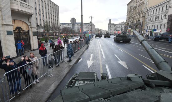 Russia WWII Victory Parade Rehearsal