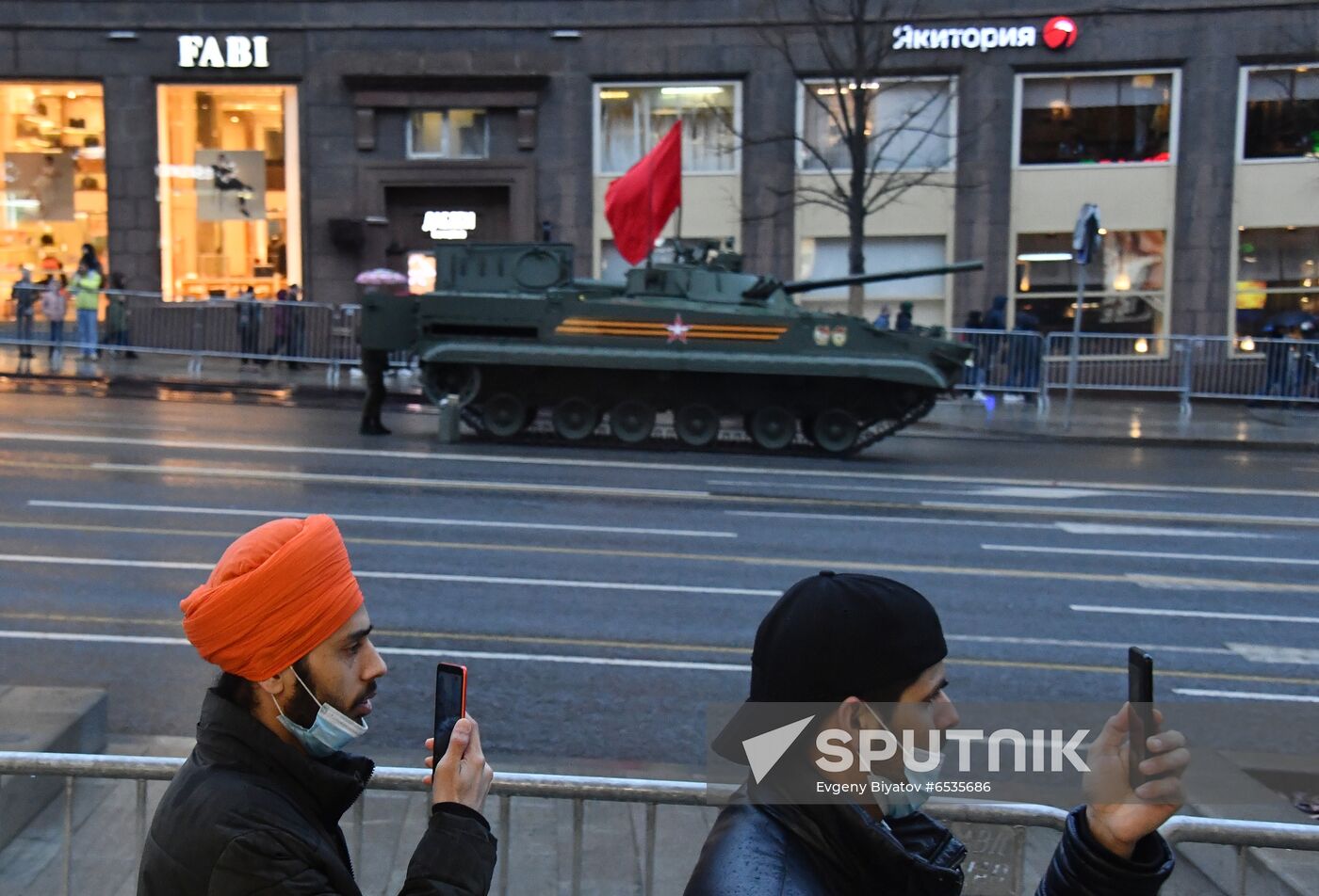 Russia WWII Victory Parade Rehearsal