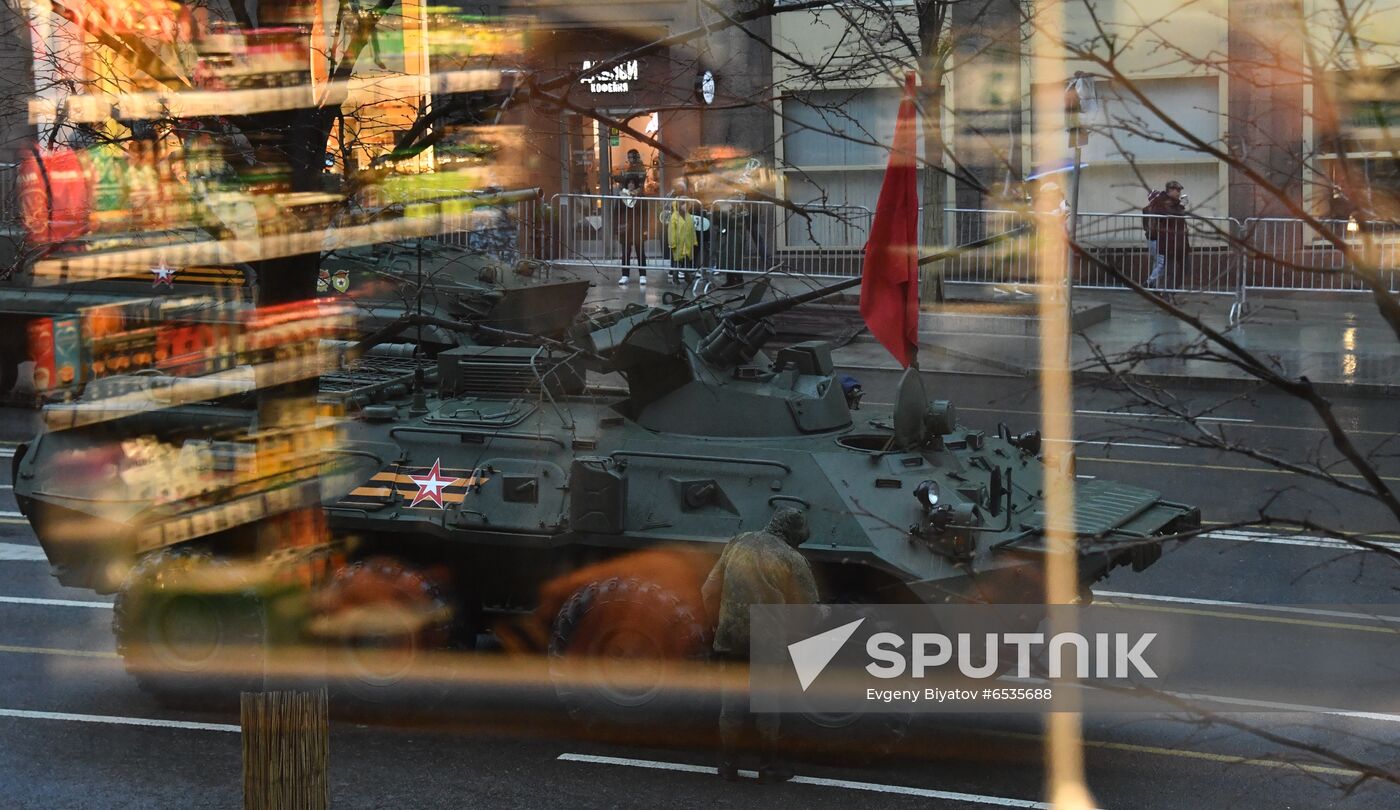 Russia WWII Victory Parade Rehearsal