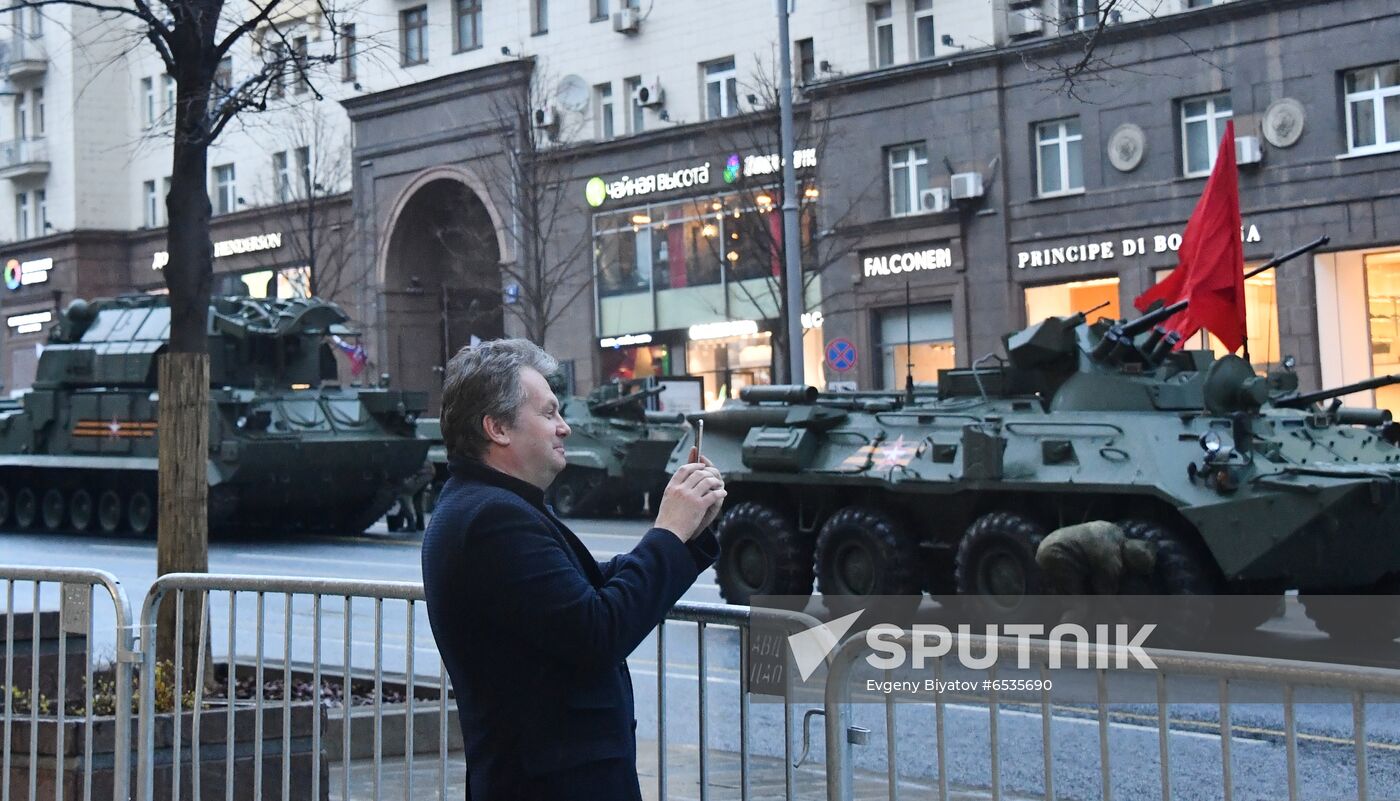 Russia WWII Victory Parade Rehearsal