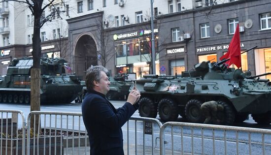 Russia WWII Victory Parade Rehearsal