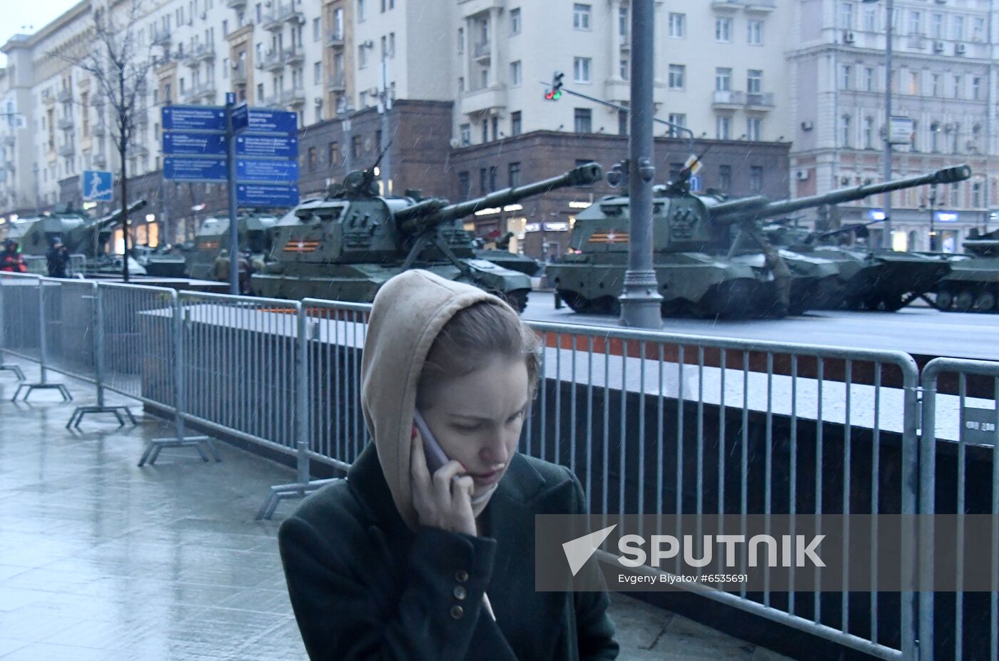 Russia WWII Victory Parade Rehearsal