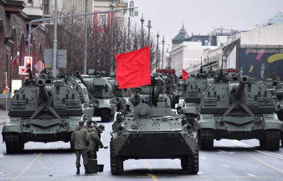 Russia WWII Victory Parade Rehearsal
