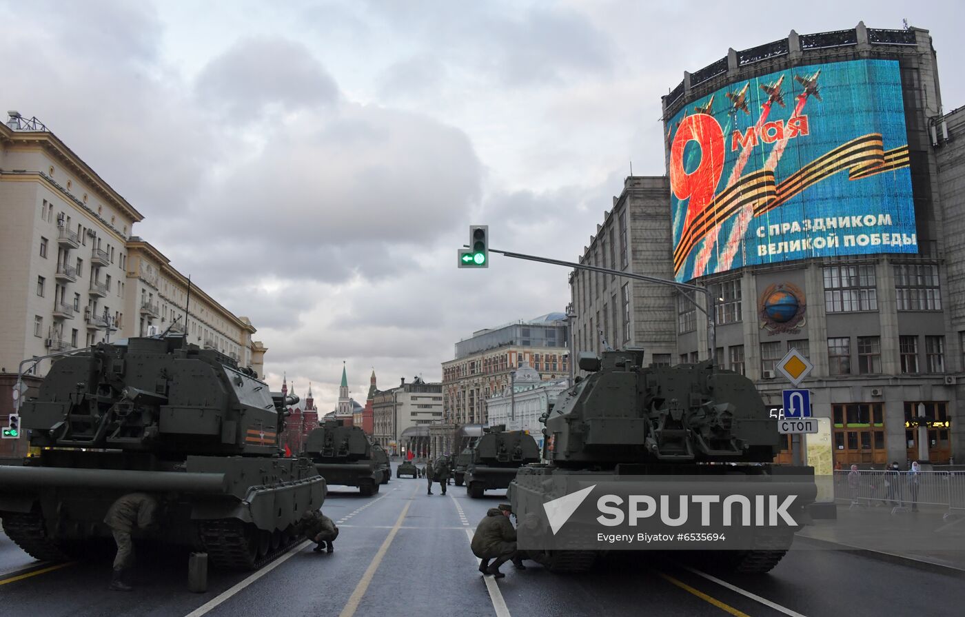 Russia WWII Victory Parade Rehearsal