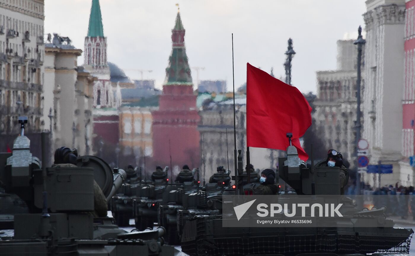 Russia WWII Victory Parade Rehearsal