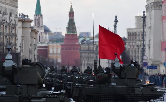 Russia WWII Victory Parade Rehearsal