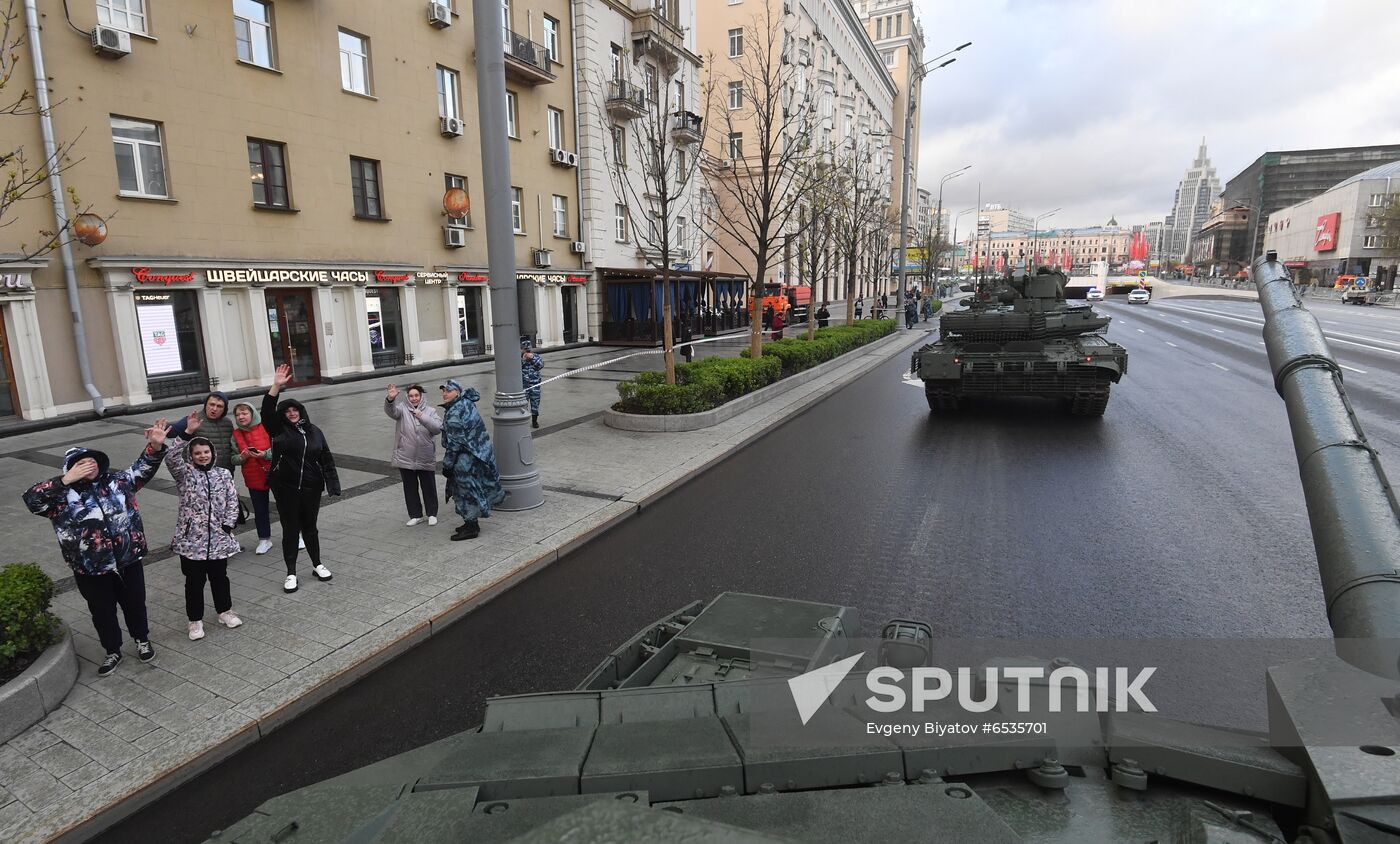 Russia WWII Victory Parade Rehearsal
