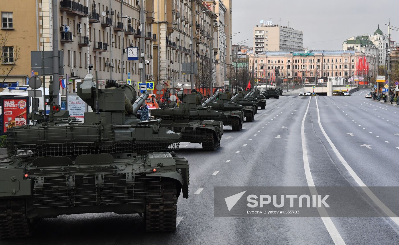 Russia WWII Victory Parade Rehearsal