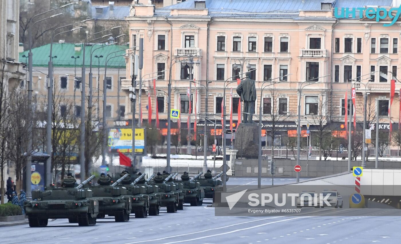 Russia WWII Victory Parade Rehearsal