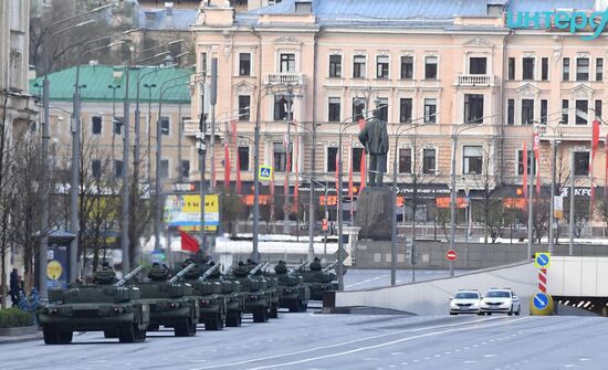 Russia WWII Victory Parade Rehearsal