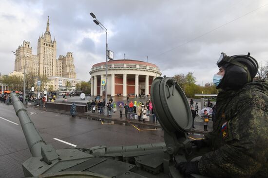 Russia WWII Victory Parade Rehearsal