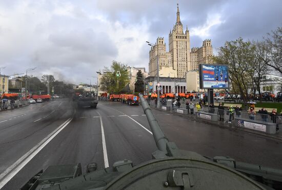 Russia WWII Victory Parade Rehearsal