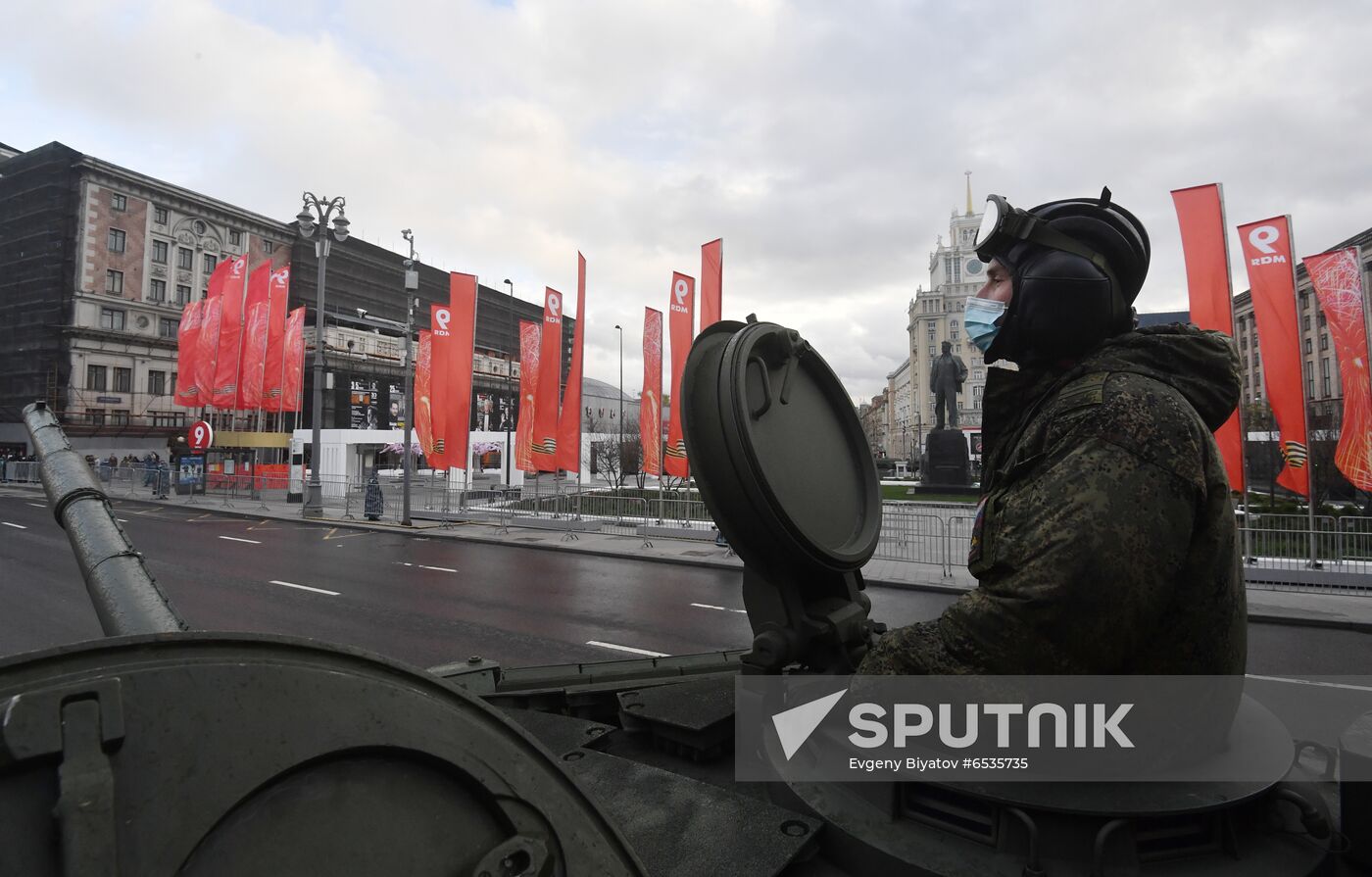 Russia WWII Victory Parade Rehearsal