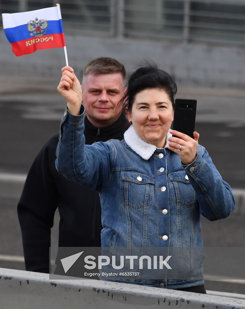Russia WWII Victory Parade Rehearsal