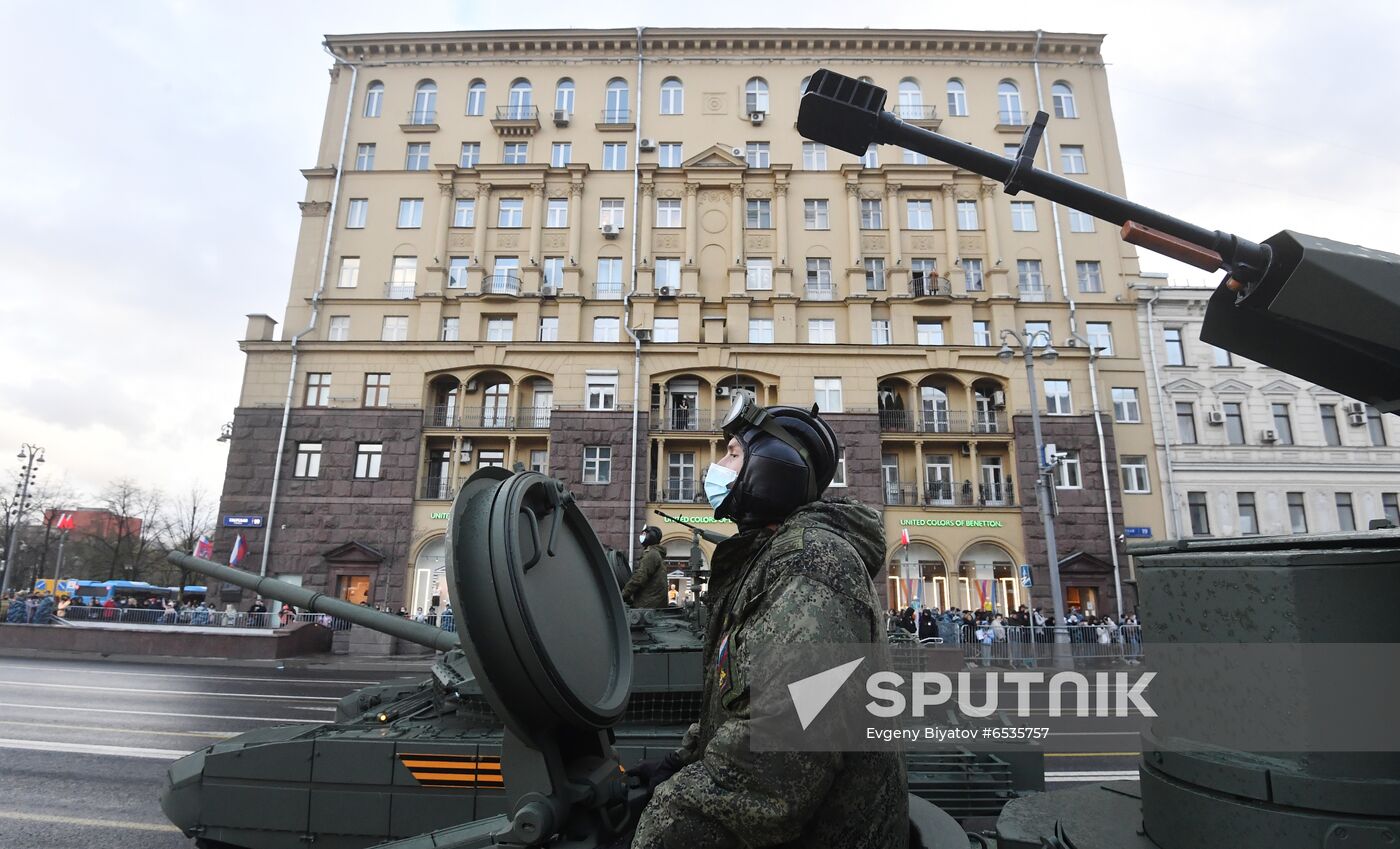 Russia WWII Victory Parade Rehearsal