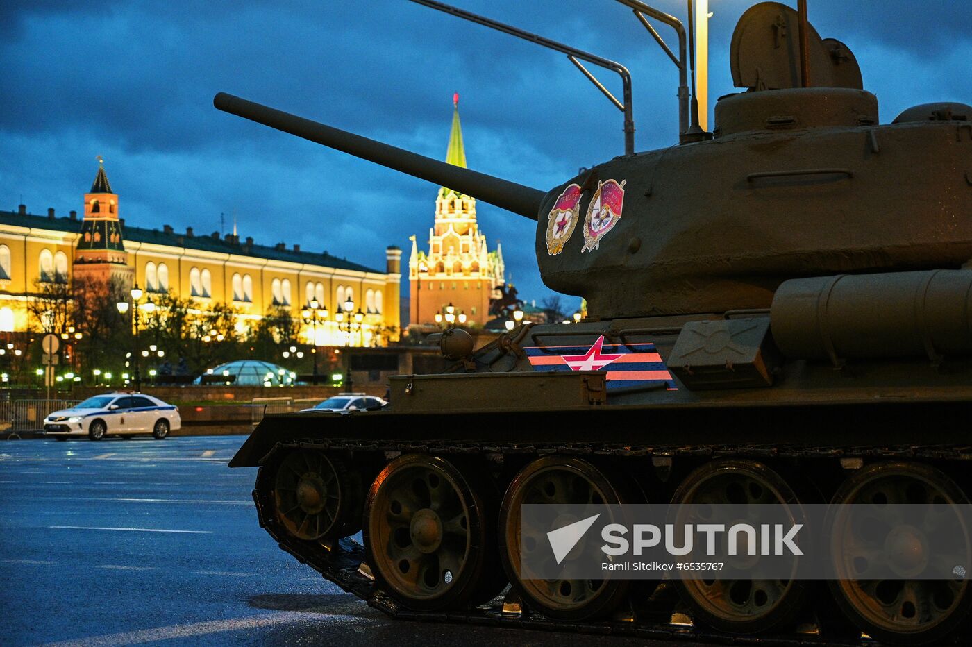 Russia WWII Victory Parade Rehearsal