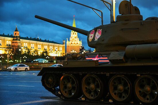 Russia WWII Victory Parade Rehearsal