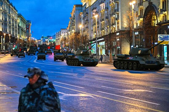 Russia WWII Victory Parade Rehearsal