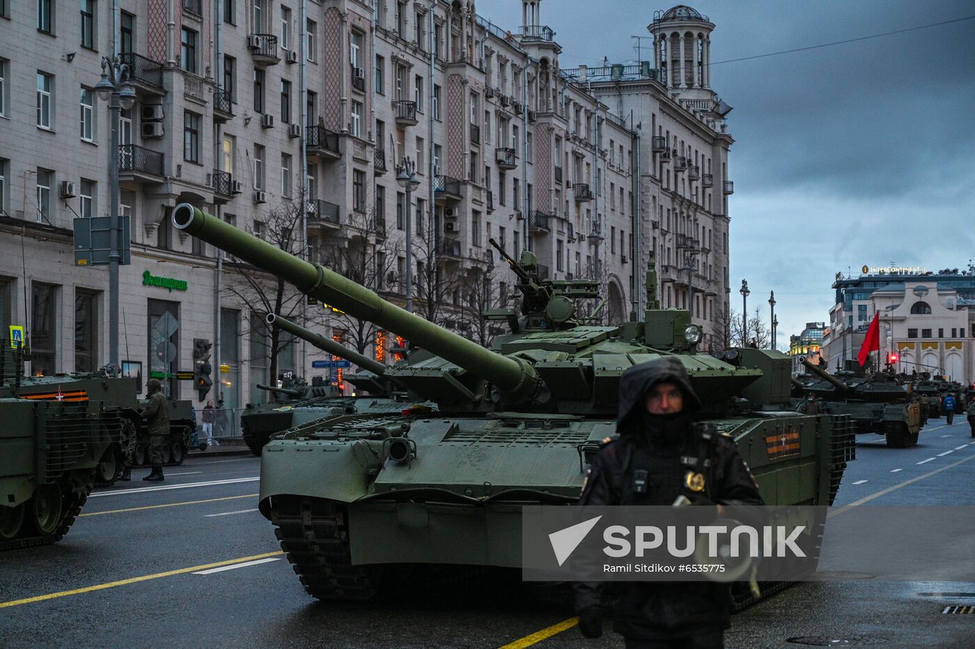 Russia WWII Victory Parade Rehearsal