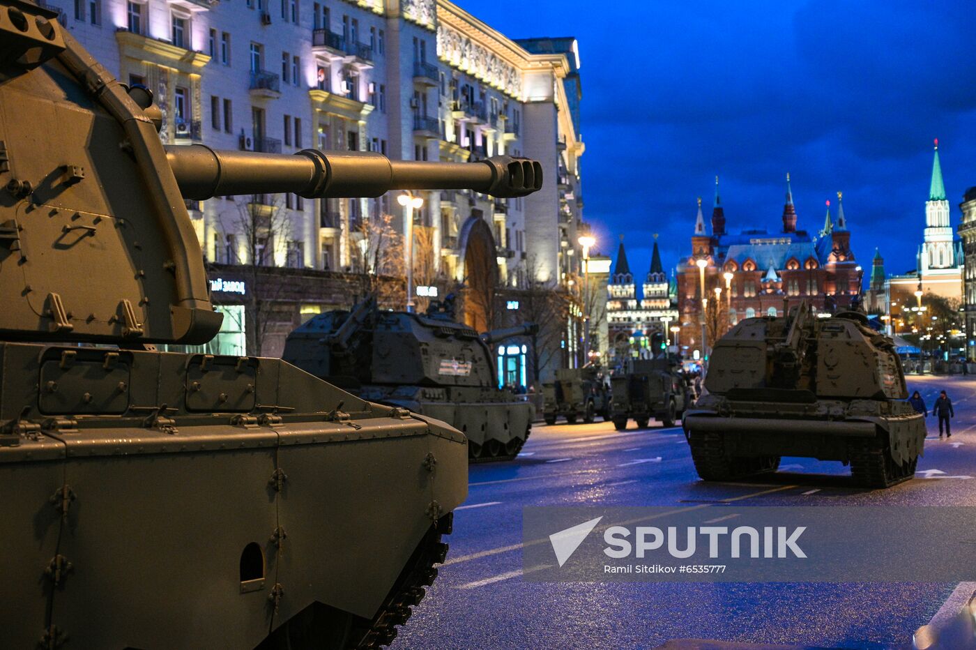 Russia WWII Victory Parade Rehearsal