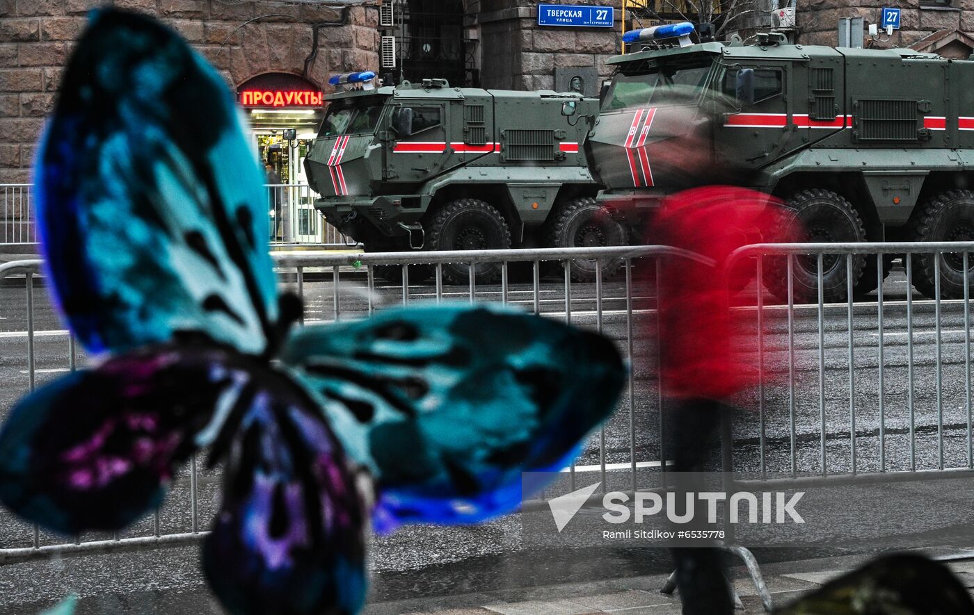 Russia WWII Victory Parade Rehearsal