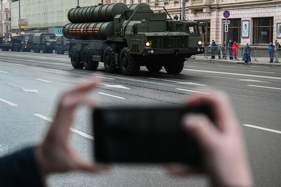 Russia WWII Victory Parade Rehearsal