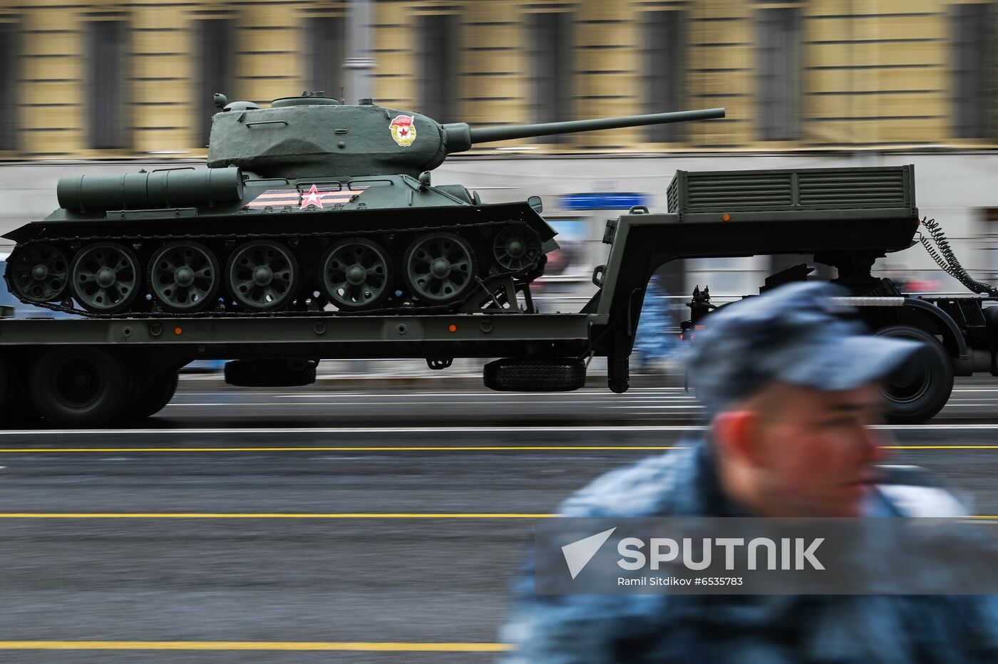 Russia WWII Victory Parade Rehearsal