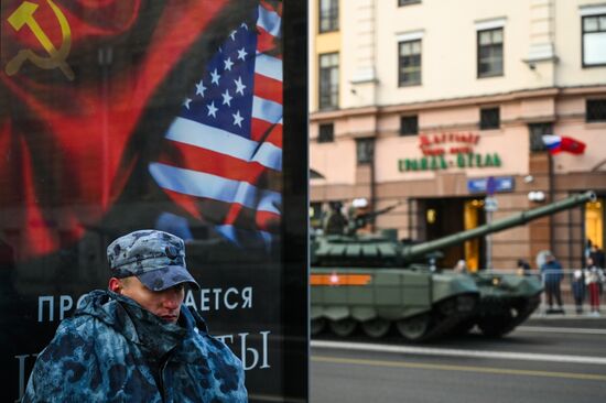 Russia WWII Victory Parade Rehearsal