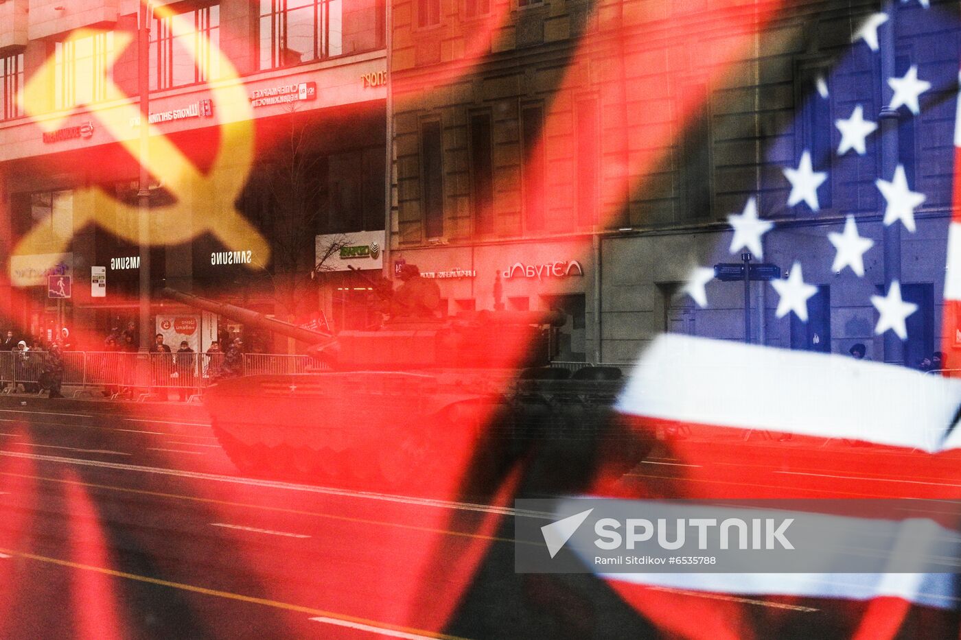 Russia WWII Victory Parade Rehearsal