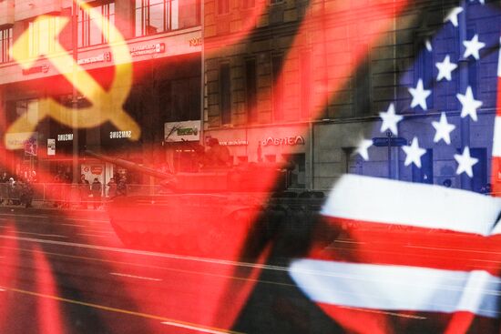 Russia WWII Victory Parade Rehearsal
