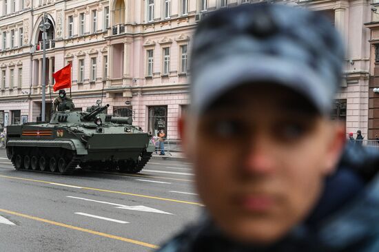 Russia WWII Victory Parade Rehearsal