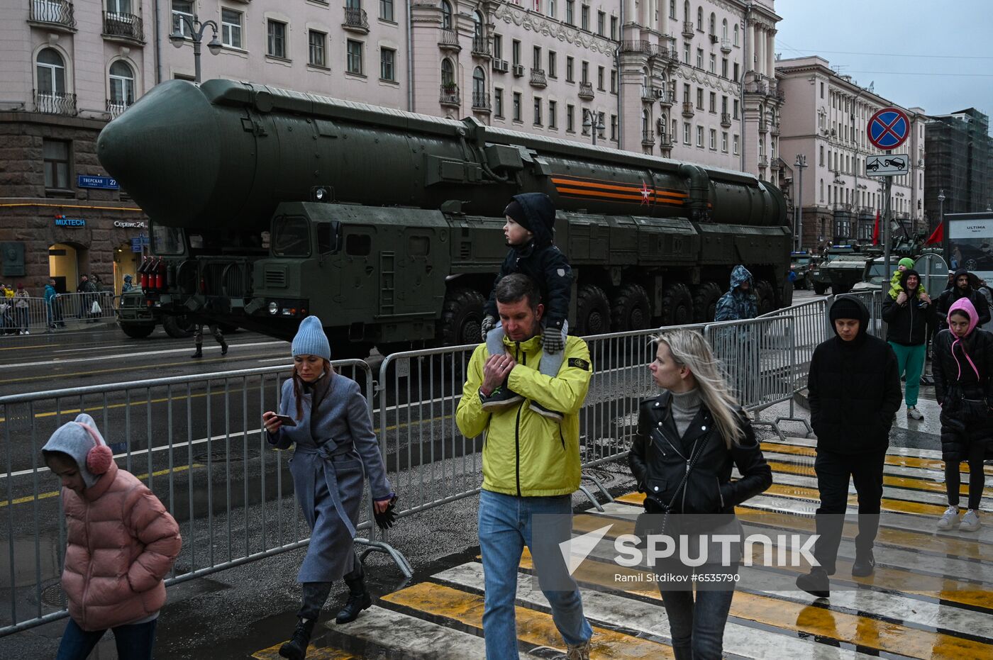 Russia WWII Victory Parade Rehearsal